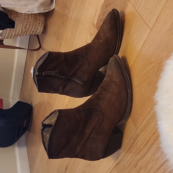 frye suede booties